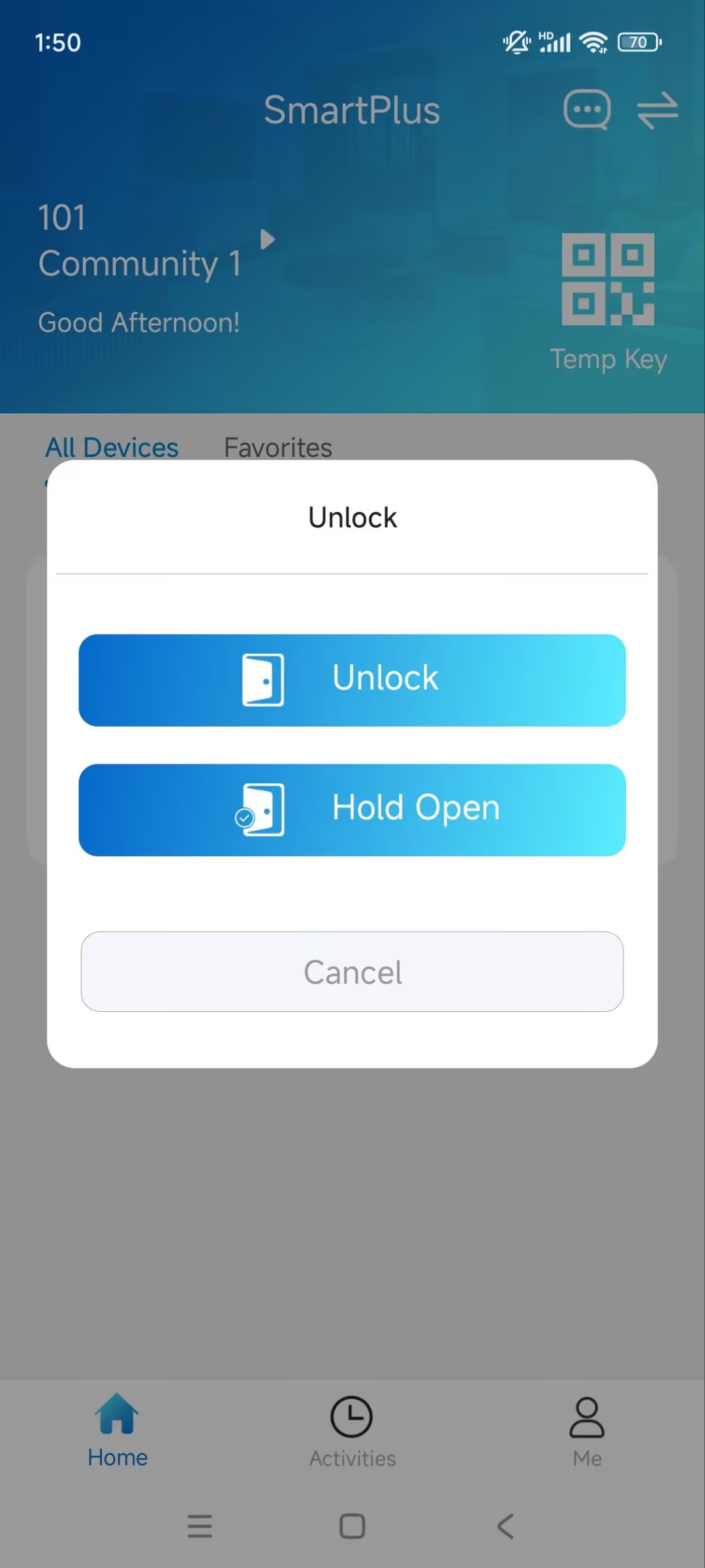 Unlock during a call